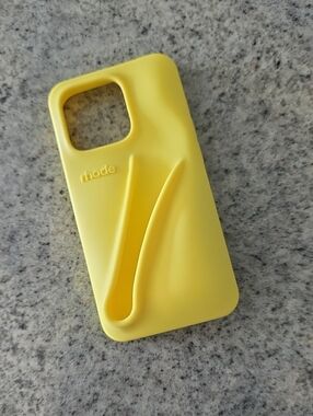 RHODE Limited Edition Bright Yellow Silicone Phone Case For iPhone 14 PRO